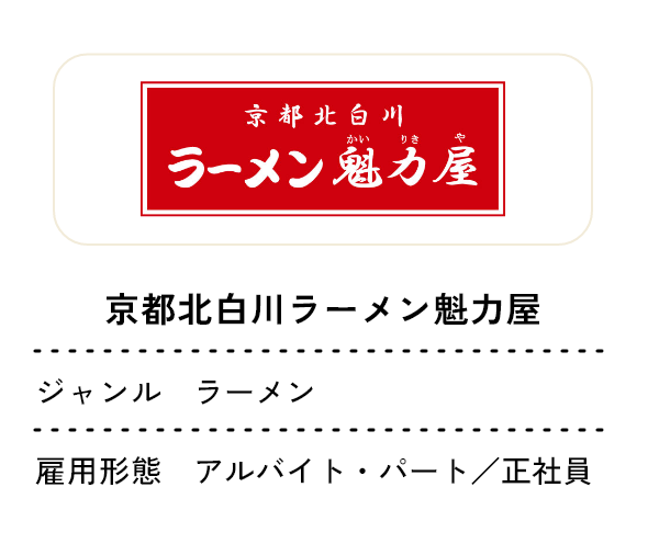 京都北白川ラーメン魁力屋