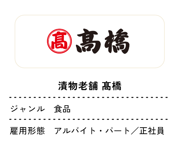 漬物老舗 髙橋